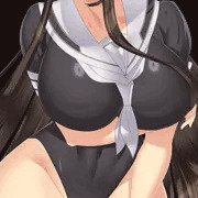 負傷JK(巨乳）