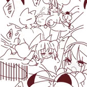 敗北する爆乳母乳娘達