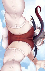 体操着ハルナ（真下から）
