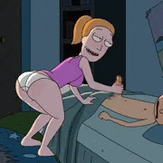 Sneaking into Morty's room at night