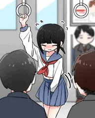 【リク絵】電車での緊急事態