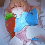 寝てる子