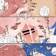 ソラましねっとりダブルフェラで吐精絵