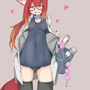 skebより　ポニテ眼鏡獣耳っ娘