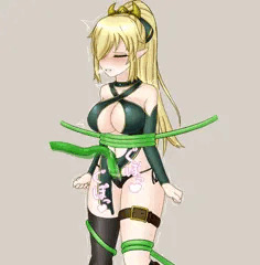 【ふたなり搾精ＲＰＧ】触手に一方的に搾精されるふたなり娘【進捗】