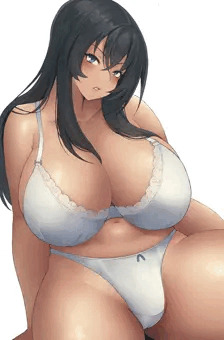 褐色肌のお姉さん
