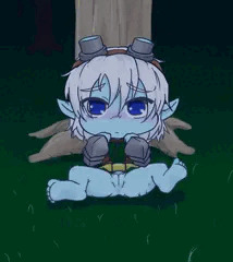 トリスちゃんと森の中で