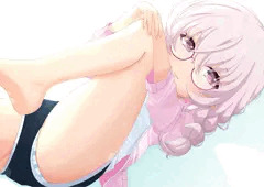 妹ちゃんはストレッチ中