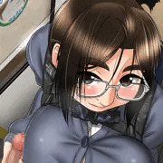 満員電車で彼氏にこっそりイタズラをする鉄JK