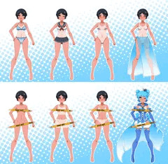 マーメイドラピス着せ替えサンプル②