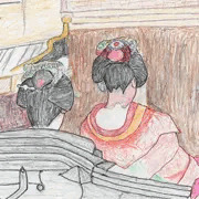 舞妓さんの人力車