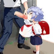 ロリ巨乳サキュバス精液ボテ