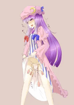 我慢できないたくしあげパチュリー