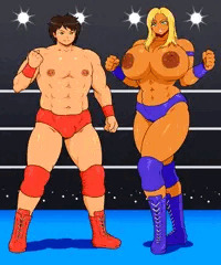 男女プロレス!!