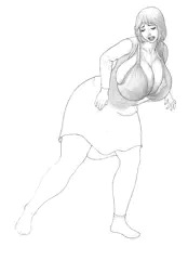 飛び出した乳