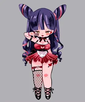 ウインクする女の子