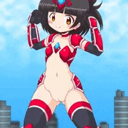 超学生マイティロリータ・中谷育ちゃん（ワレメ丸見えJS巨大ヒロイン）