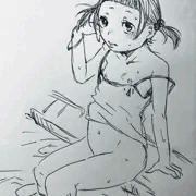 プールサイドにて