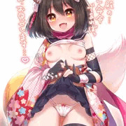 【差分４枚】なんでもご命令をきいてくれちゃうイズナちゃん、、🦊❤