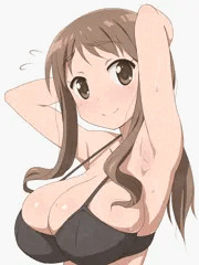 女教師の腋と腋毛