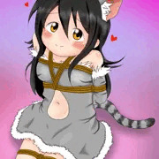ねこ夢香縛り