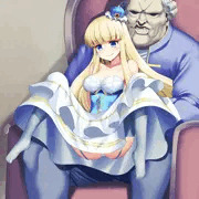 貴族のおっさんにお尻を犯されるルルナサイカ