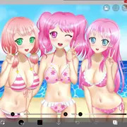 水着を消しておっぱいを出させちゃう動画