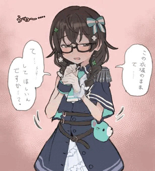 千冬ちゃんに新衣装で手コキ搾精してもらう絵