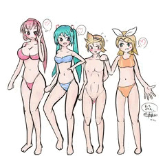 人体の練習絵と水着忘れレン君(2)