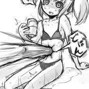 プールサイドで