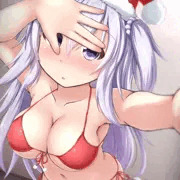 サンタビキニで自撮りな綺凛ちゃん