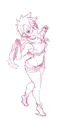Bluesky落書き・ケモとかケモ人間化とか
