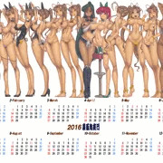 裏百鬼夜行2016通年カレンダー