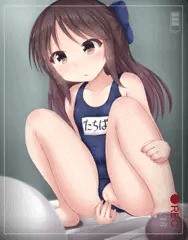 スク水ありすちゃんトイレ盗撮