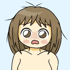 前回の絵の全裸版