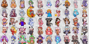 「ゲームに出てくるザコ敵の女の子百人描く」タグで描いた子まとめ
