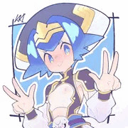ドヤ顔でヘルマティオのコスプレをするスイレンちゃん