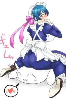 アイリスちゃんの尻に敷かれる
