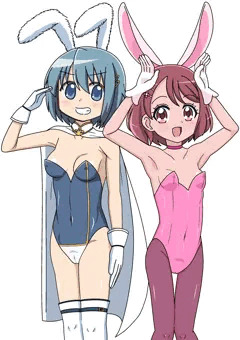 バニーガールの美希さやか＆花寺のどか