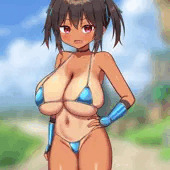発育が良いビキニアーマー女戦士ちゃん
