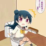 リトルデーモンにトイレを見られるヨハネ