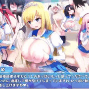 ふたなりサキュバスが襲うも逆に女生徒たちにリードされる大乱交