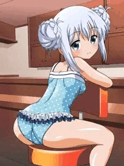 水着チノちゃんにイタズラ