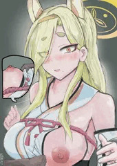 カホのおっぱい揉みながらお尻すりすり射精
