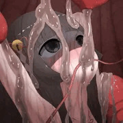 触手に餌付けされる妹巫女