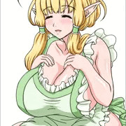 【バーチャルドール】裸エプロンのエルフ