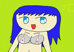 青髪のお姉さん