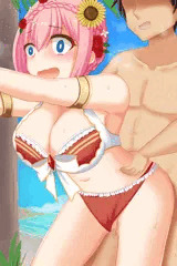 水着ユイとビーチで