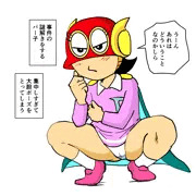 大胆なポーズをとるパー子