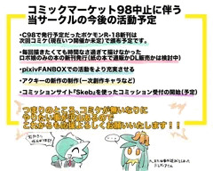 次回コミケまでの今後の活動予定について（前向きな内容です！